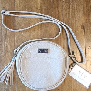 NWT VLD round beige crossbody bag